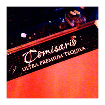 Comisario Anejo - we didn't like it. (picture taken with an iPhone of the bar mat, which boasted this particular tequila.)