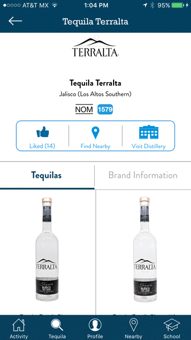 Enhanced Tequila Brand Listing