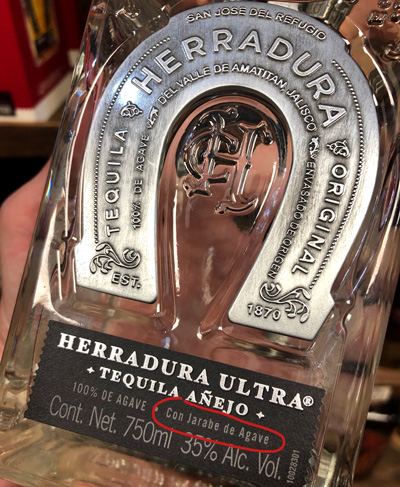 Herradura Ultra with sweetner added