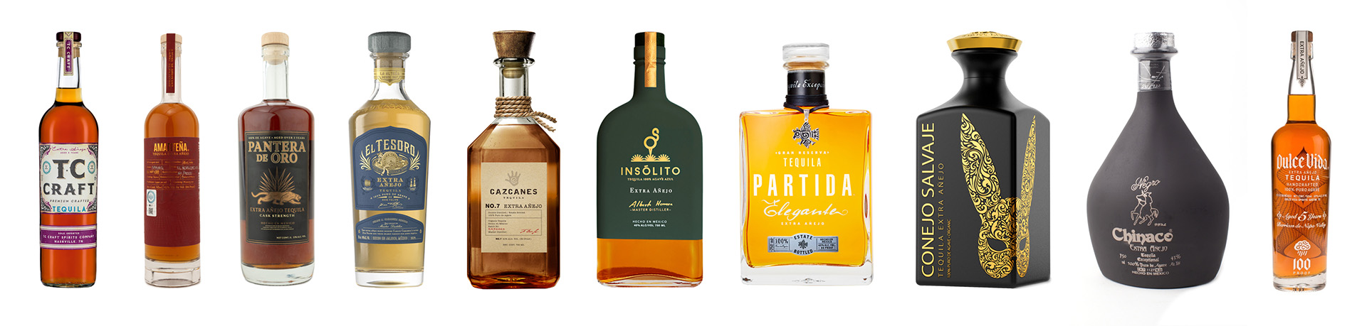 Extra Añejo Tequila Bottles: Blind Tasting Lineup